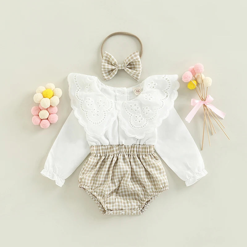 Baby Girl Patchwork Romper